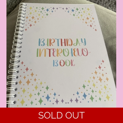 Birthday Interview Book